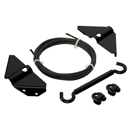 NATIONAL HARDWARE Black Steel Anti-Sag Gate Kit 1 pk N166-004